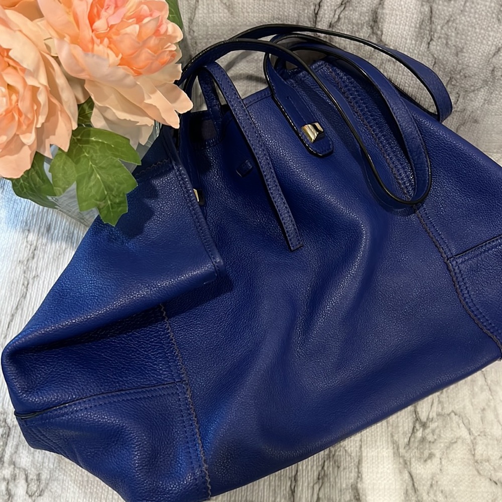 🌲LAST CHANCE 🌲 Stella and dot cobalt blue leather tote